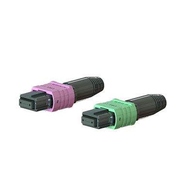 Καλή τιμή FTTH Mini Housing MPO Connector 5.0mm στρογγυλή μπότα 12 24 πυρήνες OM3 ίνες σύνδεσης σε απευθείας σύνδεση